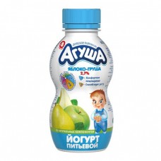 Йогурт питьевой "Агуша" Яблоко груша 2,7% 200гр