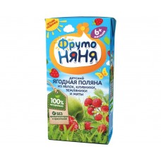 ФруттоНяНя - напиток ягодная поляна (тетра пак), 5 мес 200г